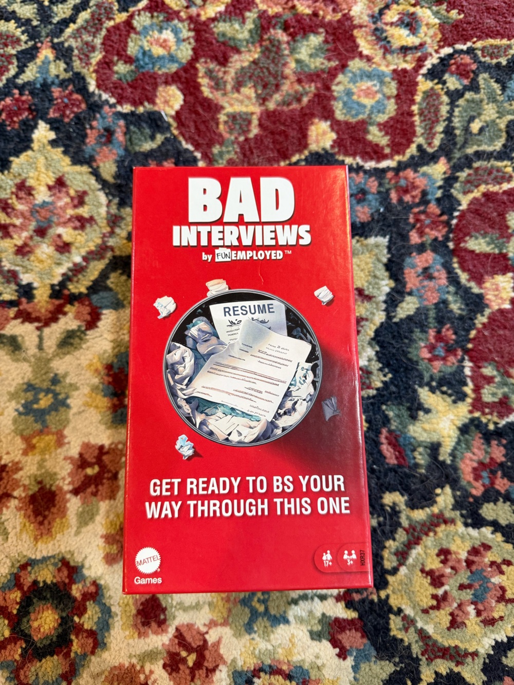 Mattel BAD Interviews Party Game - Red